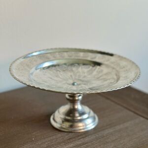 ❌SOLD❌Vintage Copper Serving dish with Silver Coating-9” dia